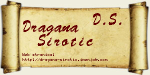 Dragana Sirotić vizit kartica